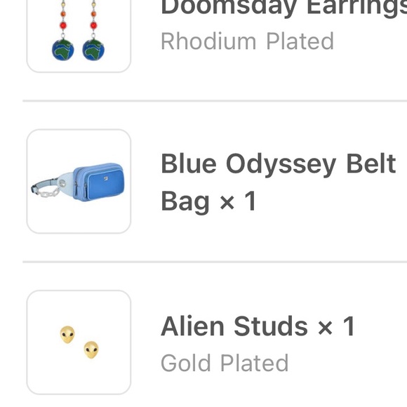 Little Room Blue Odyssey Belt Bag NWOT Tags Rare - Picture 15 of 15